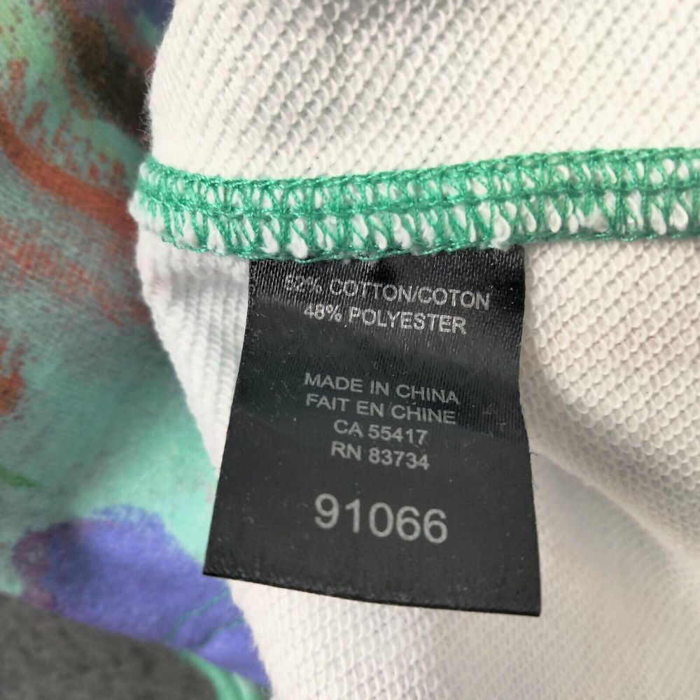 Floral Zip-Front Mint and Pink Shift Dress - Picture 11 of 11